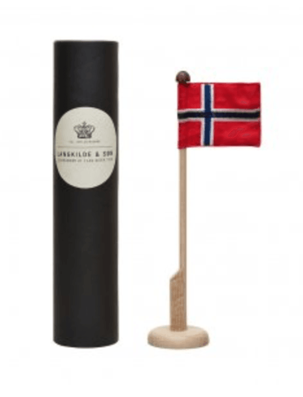 L.S Bordflaggstang av tre