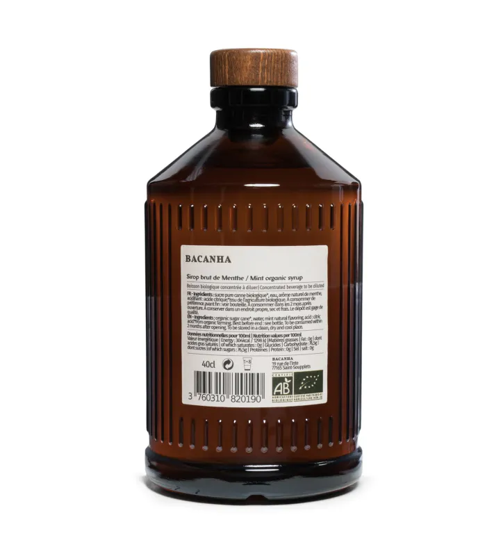 Raw Mint Syrup - Organic - 400ml