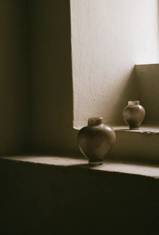 Mila vase Liten Taupe