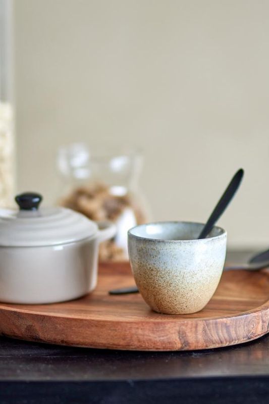 Paula kopp Beige/hvit