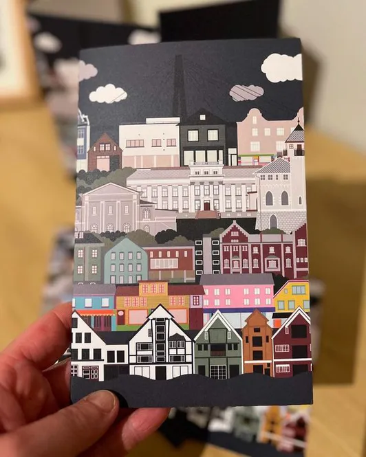 Hovedbilde Silje design Jubileumskort enkelt