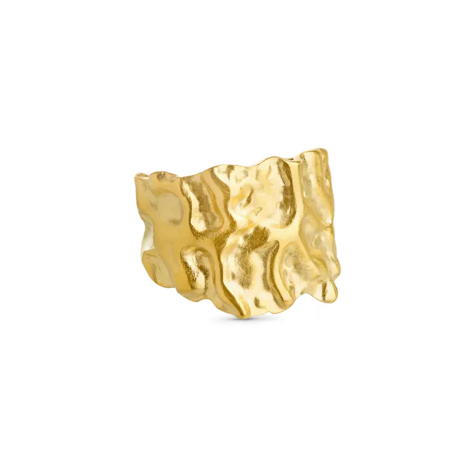 Hovedbilde MAJLIS - HAMMERED RING STAINLESS STEEL - GULL