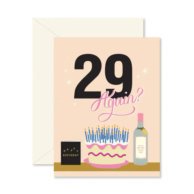 Hovedbilde Greeting card - 29 again?