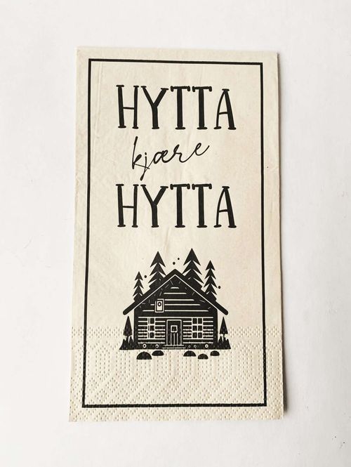 Hovedbilde Servietter Hytta kjære Hytta